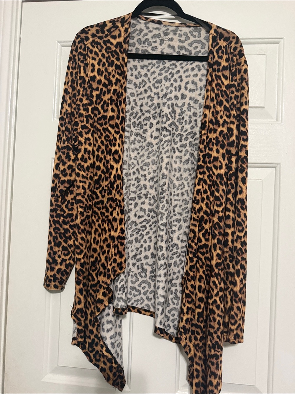 torrid Leopard Print Open-Front Cardigan - Brown/Black
